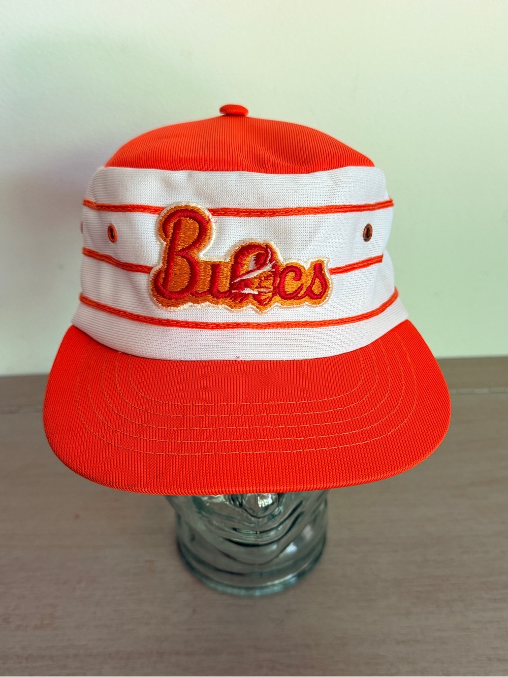 80s Tampa Bay Buccaneers Painters Snapback Hat Sports Specialties Creamsicle